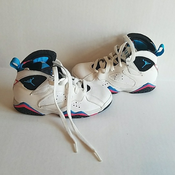 Air Jordan 7 White Blue And Pink | Poshmark